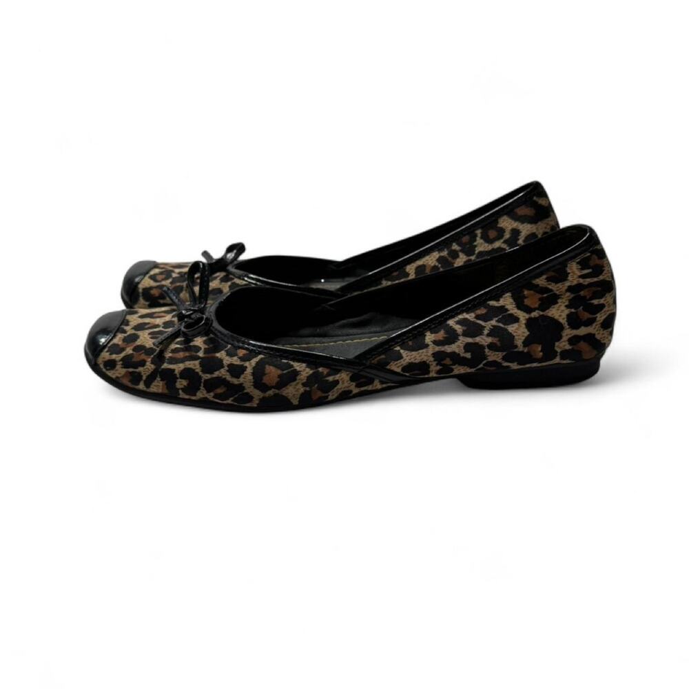 Sam & Libby Square Toe Leopard Print Ballet Flats women’s size 8 1/2 - Picture 6 of 8